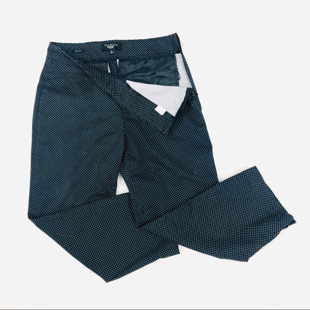 Talbots - Black and White Tiny Poka Dots Capri 2P